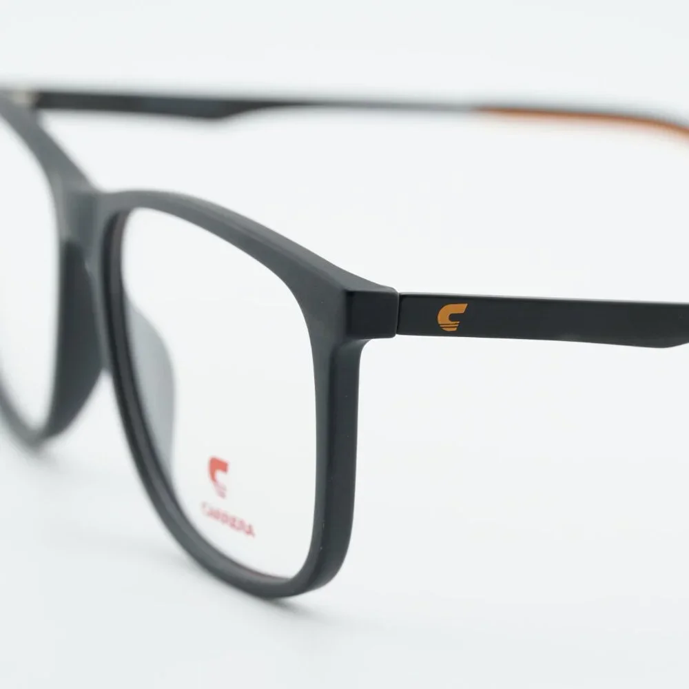 Carrera CARRERA2045T 08LZ 00 Junior Eyeglasses Black/Orange Square Frame